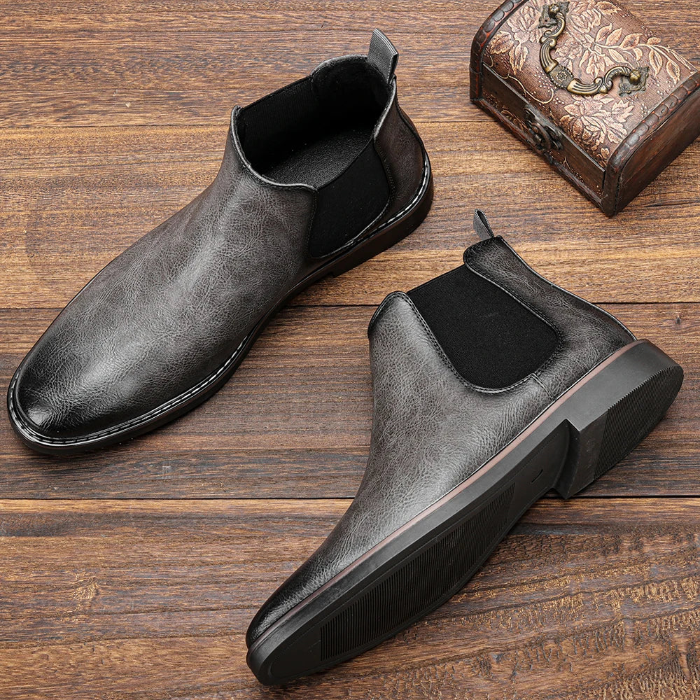 40~46 Men Chelsea Boots Brand Retro Comfortable 2023 Fashion Men Boots #KD5241