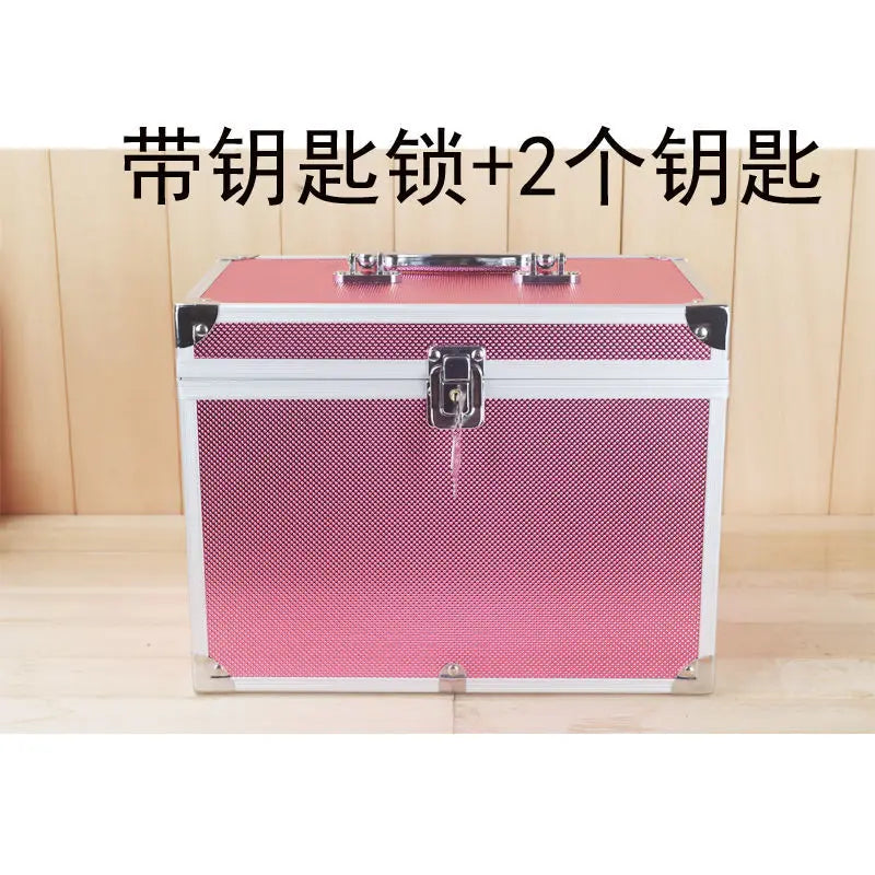 2023 Professional Makeup Bag Women Cosmetic Case Alloy Female Korean Make Up Organizers Box Large Capacity Jewelry Cosmetic Box