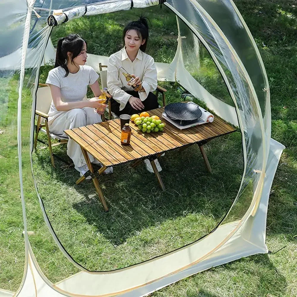 Transparent Camping Tent 4-8 Person Star Dome Tent Portable Spherical Tents 360 Degree Panoramic Window Outdoor Sun Room Tents