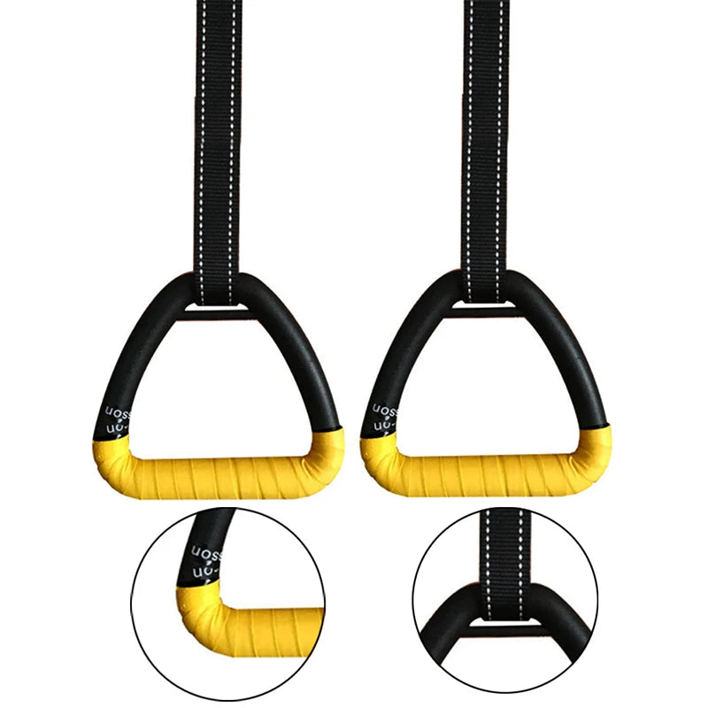 2Pcs Gymnastic Ring Portable Gymnastic Ring Gym Shoulder Strength Home Fitness Training Equipment