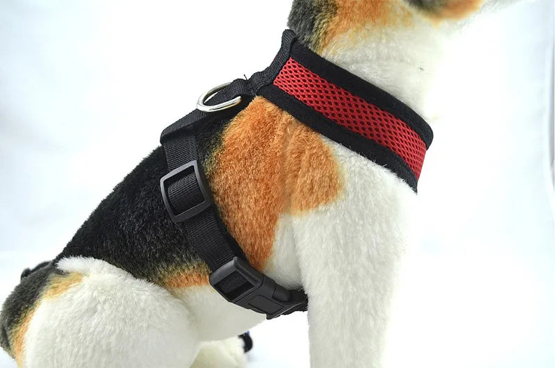 Pets Dog Harness For Small Dogs Cats No Pull Breathable Mesh Chest Strap Safety Dog Harness Vest Adjustable Collar Breast-Band