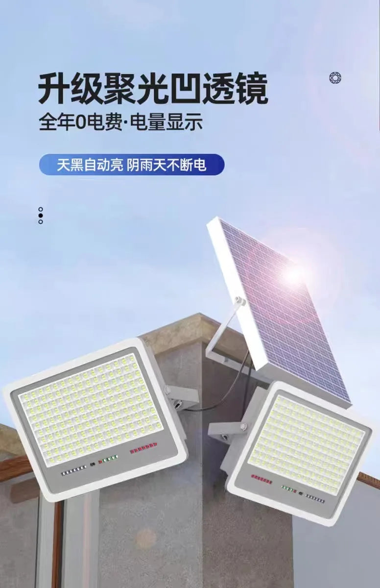 96/140/216 LED Solar Lamp Outdoor Courtyard Lighting Induction Street Light Waterproof Floodlight Ultra Brightness High-power