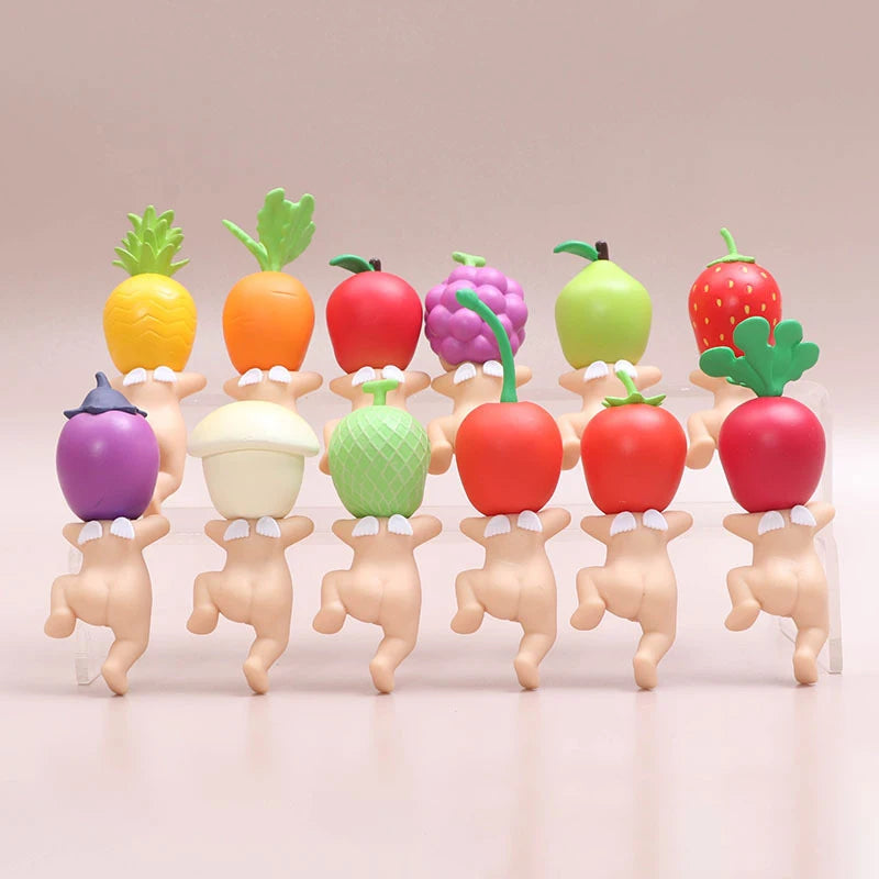 New Sonny Angel Animal Series Sleeping Series Harvest Fruit And Vegetable Anime Figures Ornaments Dolls Home Decoration Artware