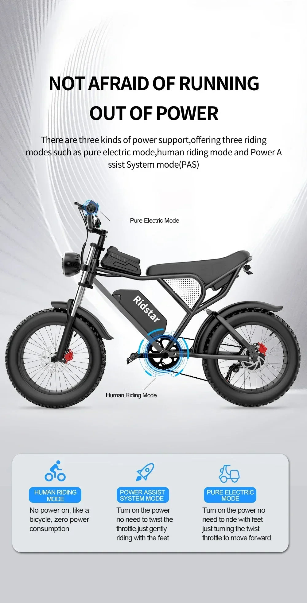 Electric Bicycle 2000W Powerful Motor 52V40AH Removable Battery Oil Brake 20*4.0inch Fat Tire Ebike Snow Mountain Electric Bike