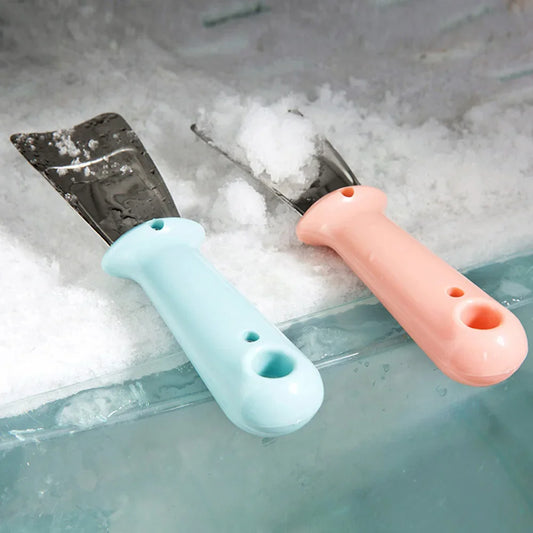 Fridge Ice Scraper Household New Defrosting Ices Removal Kitchen Freezer Deicers Stainless Steel Household Deicing Shovel Deicer