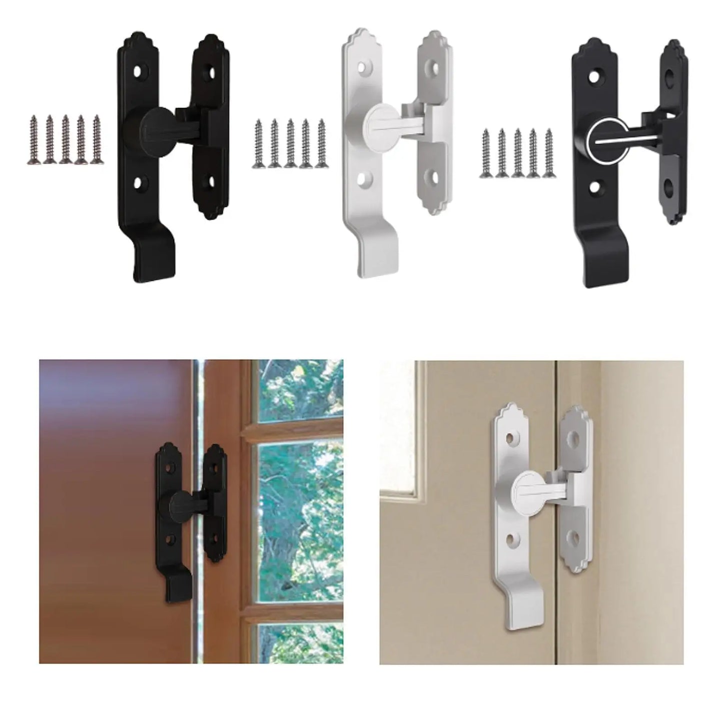 Home Security Door Lock Sliding Door Lock Anti Lost Window Bathroom Flip Gate Latch Heavy Duty Bolt Locks Flip Door Lock Latch