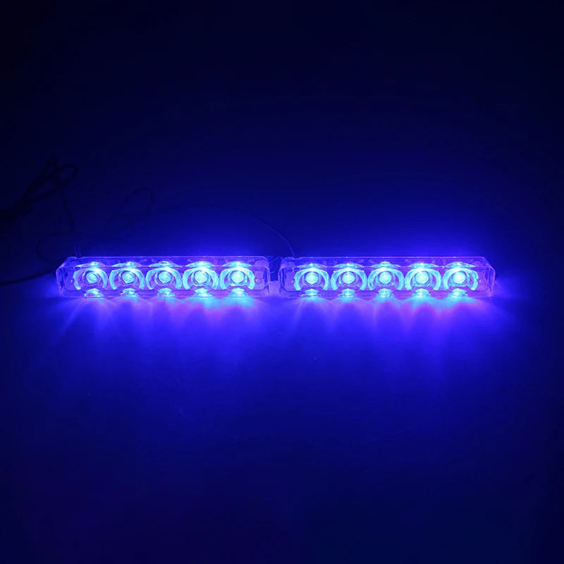 5/6LED 12V Police Strobe Light Flashing Warning Rear Brake Signal LED Lights Auto Ambulance Flash light Emergency Parking Lamp