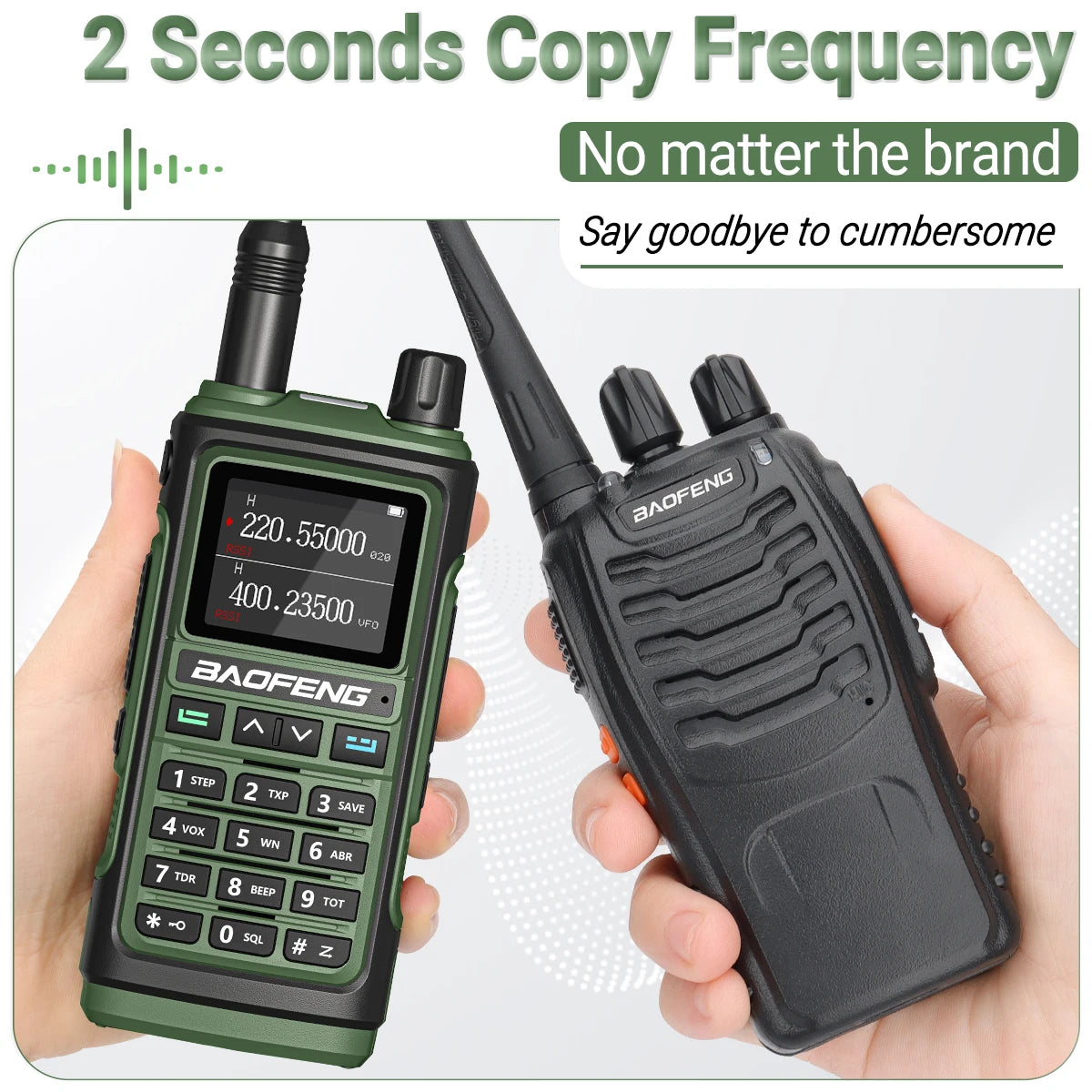 Baofeng UV-17 Pro V2 Wireless Copy Frequency Tri Band Waterproof Powerful Walkie Talkie Long Range UV-5R UV S9 Two Way Radio