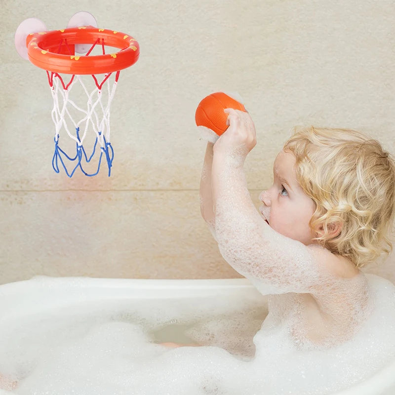 Baby Kids Mini Shooting Basket Bathtub Water Play Set Basketball Backboard with Ball Outdoor Funny Shower Bath Toys for Children