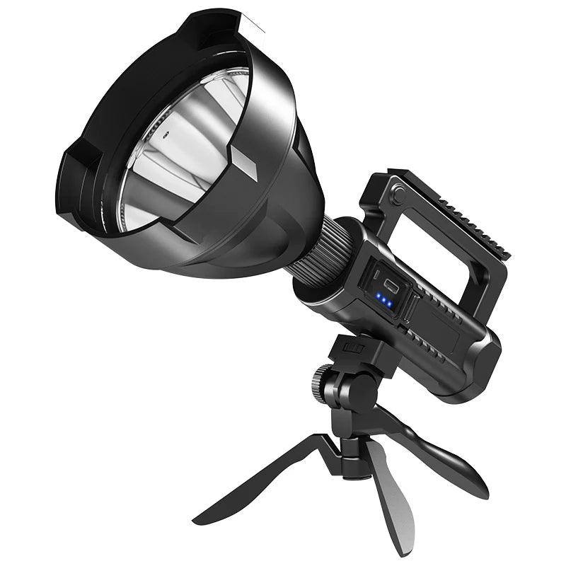 XHP70.2 Super Bright LED Rechargeable  Big Head Searchlight Handheld Work Light Spotlight Floodling 40W Torch Lantern