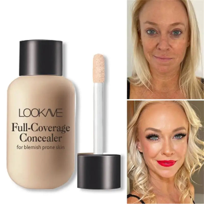 Face Foundation Makeup Base Cream Mineral Full Coverage Concealer No Cracking No Drying Waterproof Face Corrector