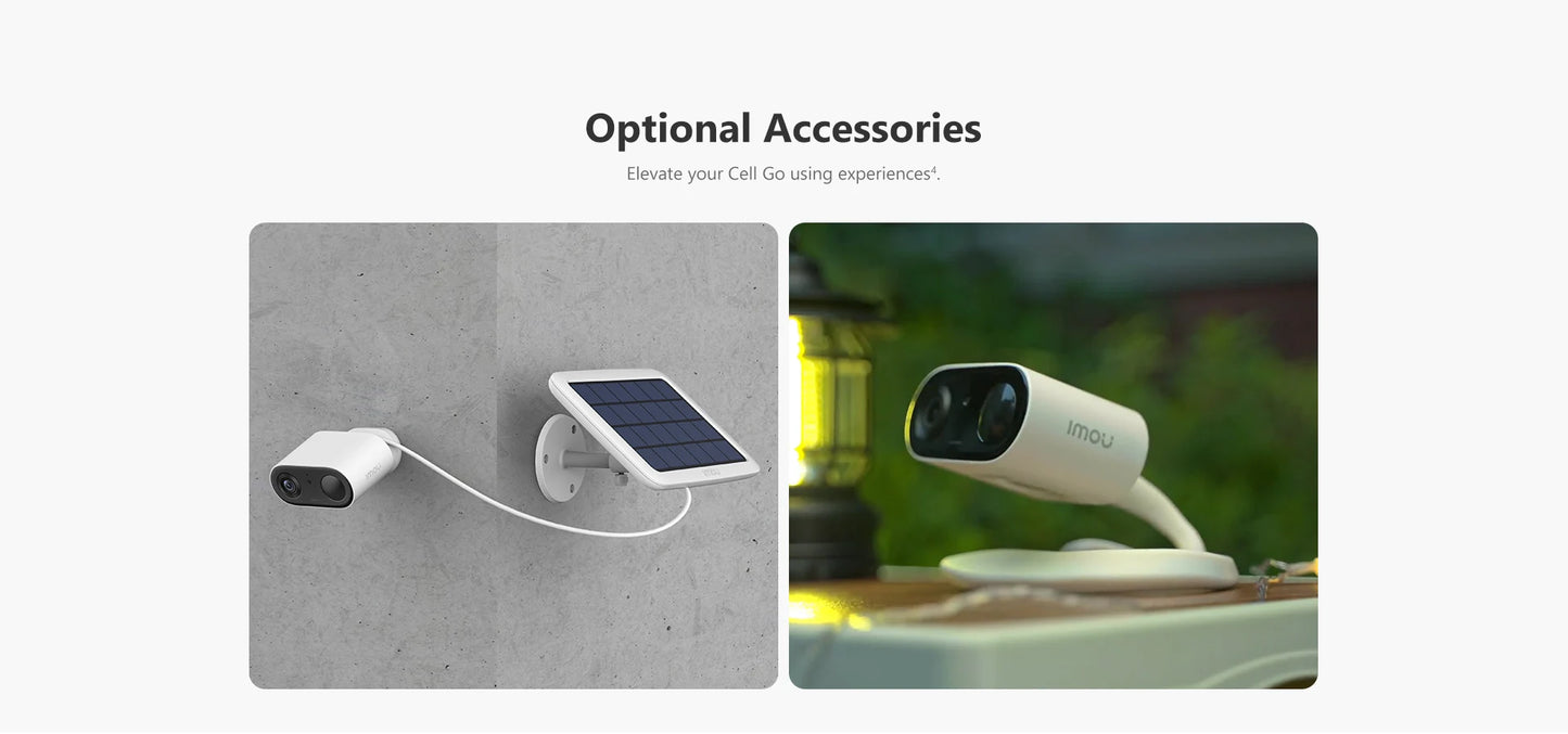 IMOU Cell Go Full Color Rechargeable Camera Wi-Fi Vlog feature Outdoor Surveillance Cameras PIR Human Detection IP65