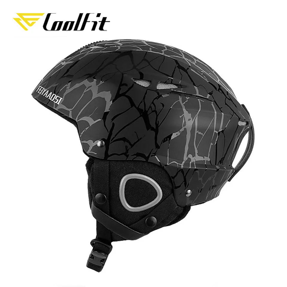 Coolfit 2022 Light Ski Helmet with Safety Certificate Integrally-Molded Snowboard Helmet Cycling Skiing Snow Men Women Child Kid