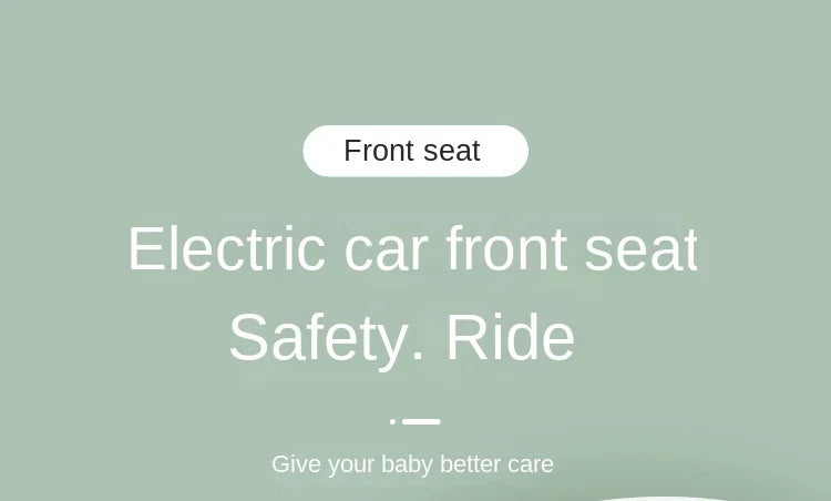 Motorcycle Front Child Seat Electric Vehicle Adjustable Safety Seat with Shock Absorption for Child Aged 9 Months To 4 Years Old