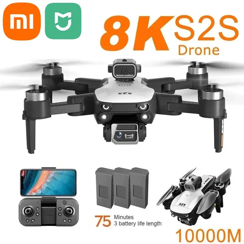 Xiaomi Mijia S2S 8K 5G GPS HD Aerial Photography Dual-Camera Omnidirectional Obstacle Brushless Avoidance Drone Toys Quadcopter