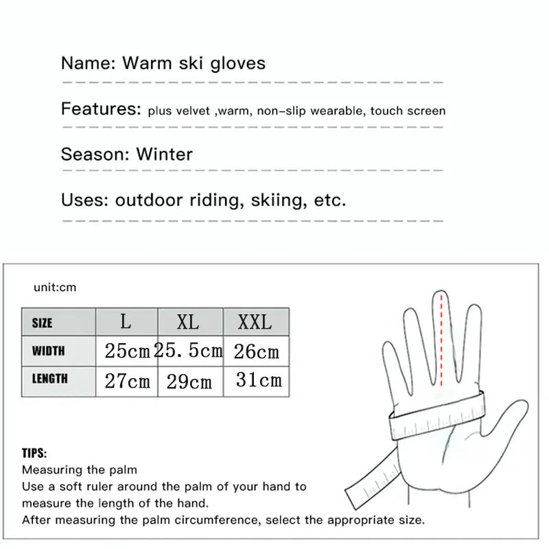 Winter Tactics Outdoors Camouflage Hunting Warm Non-Slip Fishing Gloves Waterproof Touch Screen Ski Camping Cycling Sport Gloves