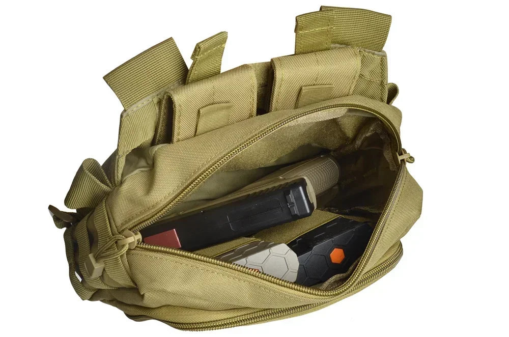 Tactical 2 Banger Bag Messenger Range Bags Hunting Large Capacity Storage Bag Crossbody Shooting Hunting Gear Chest Bags