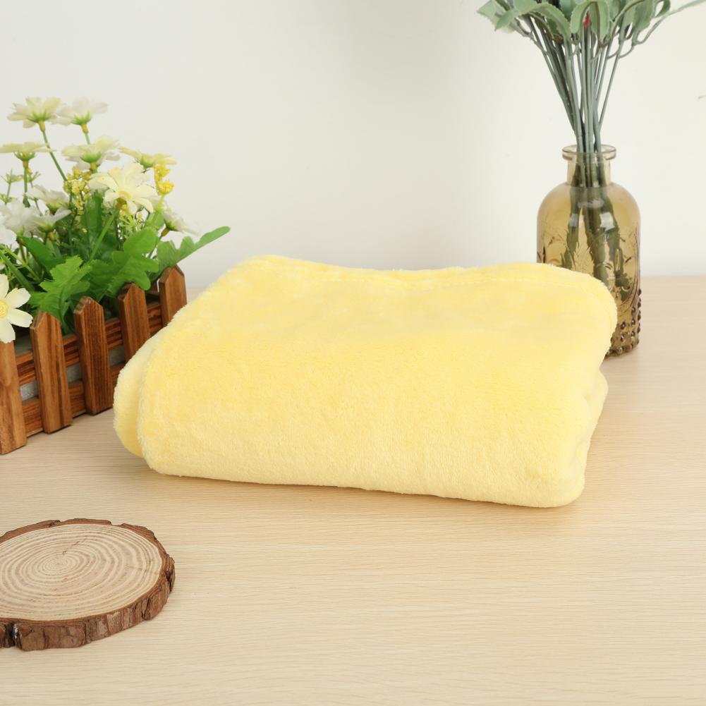 Fluffy Winter Coral Fleece Blankets Plain Bedspreads Thick Warm Soft Throw Blankets Universal Solid-color Sofa Cover Bed Cover