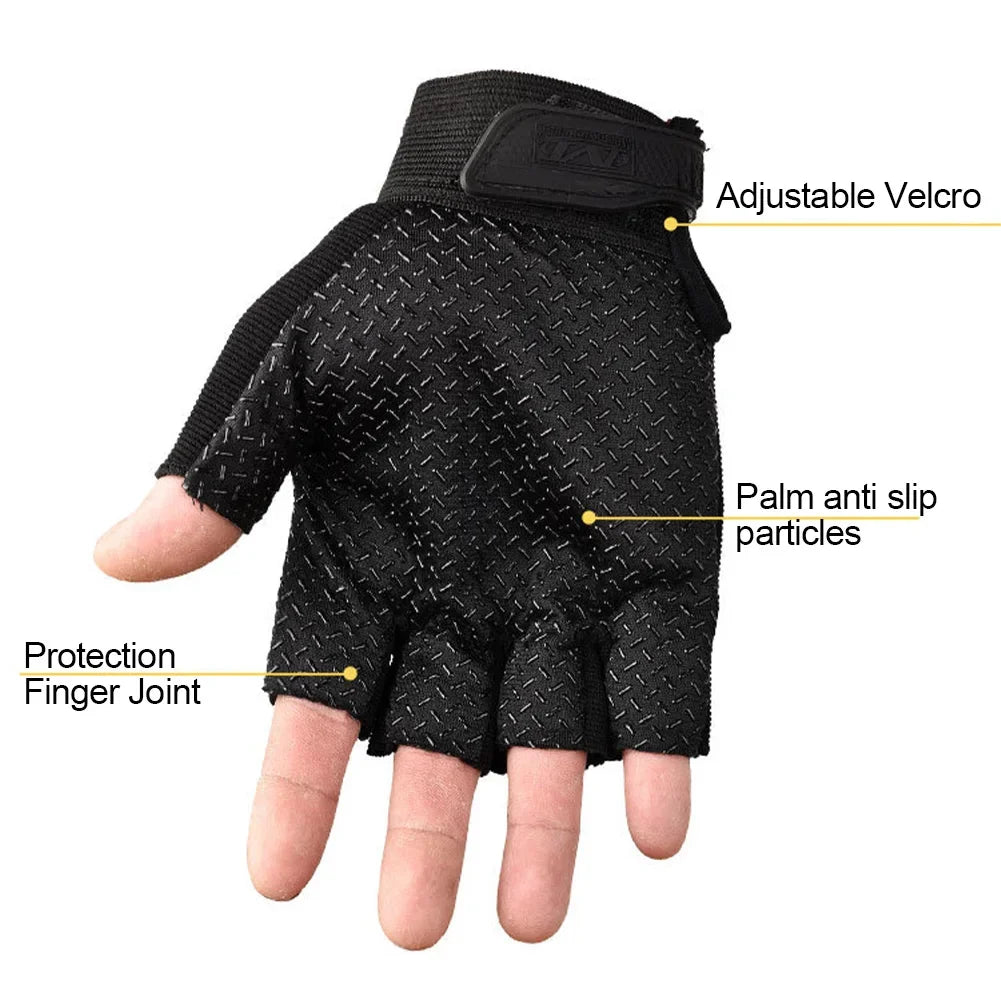 Tactical  Gloves Half Finger Paintball Airsoft Shot Combat Anti-Skid Men Bicycle Full Finger Gloves Protective Gear