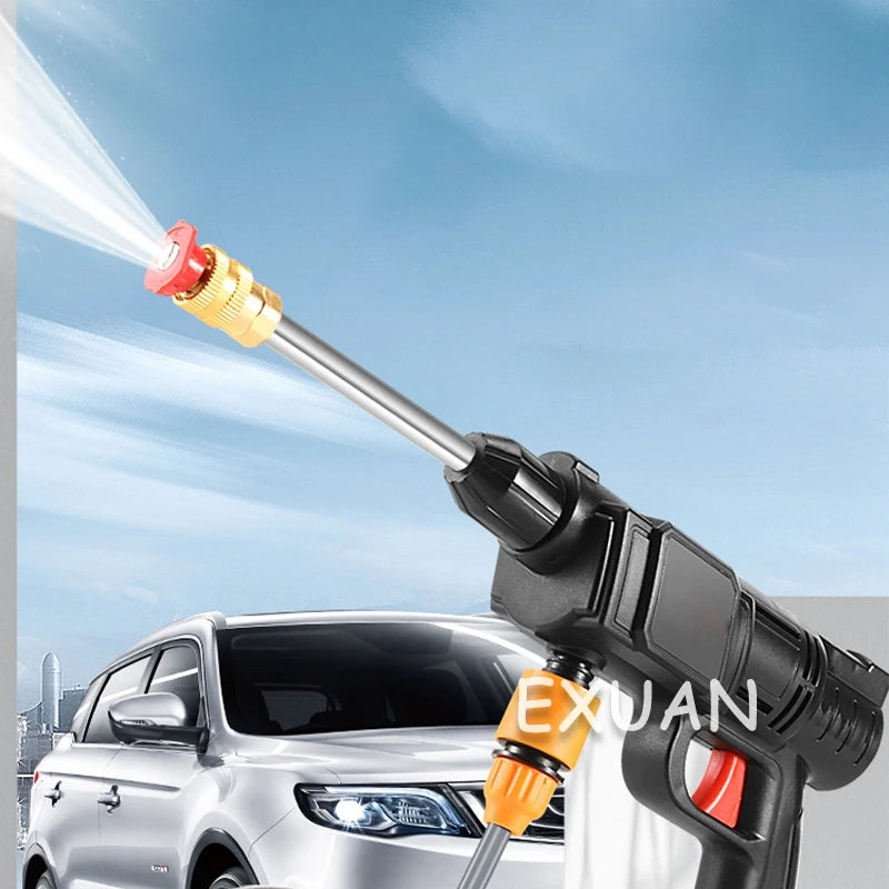 Handheld Car Washing Gun Wireless High-pressure Water Gun Lithium Battery Multi-function Washing Machine For Watering