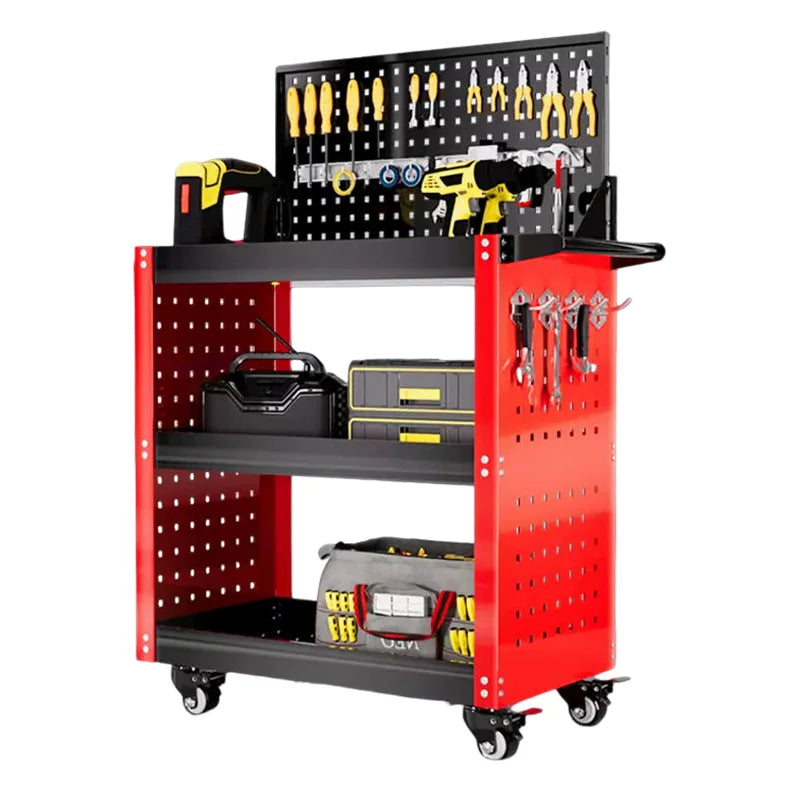 Mechanical Workshop Tools Cart Tool Trolley Heavy-duty Auto Repair Parts Car Electrician Hardware Tool Cart