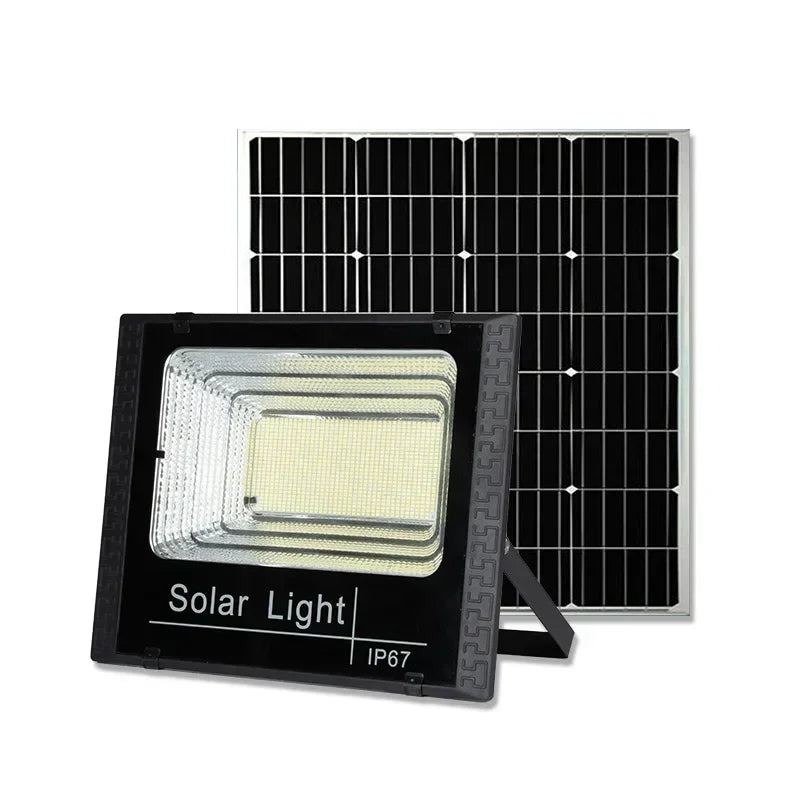 50w 100w 200w 300w 500w Solar Flood Lights LED Solar Powered Spotlight Outdoor Waterproof Reflector Solar with Remote Control