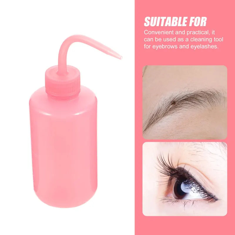 Eyelash Extensions Cleanser Rinse Bottle Squeeze Travel Water Bottle Cleaning Tool for Eyelashes