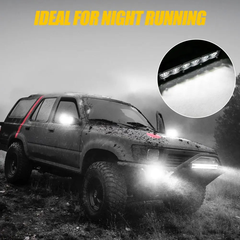 7" 18w Spotlight Led Work Light Bar Lamp 3600lm 6000k Driving Fog Light For Off Road Vehicle 4wd Car Truck