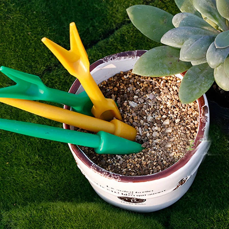 1 Set Mini Garden Tool Planter kit DIY Accessories Sowing succulents transplant seedlings Plastic  fertilizer drilling device