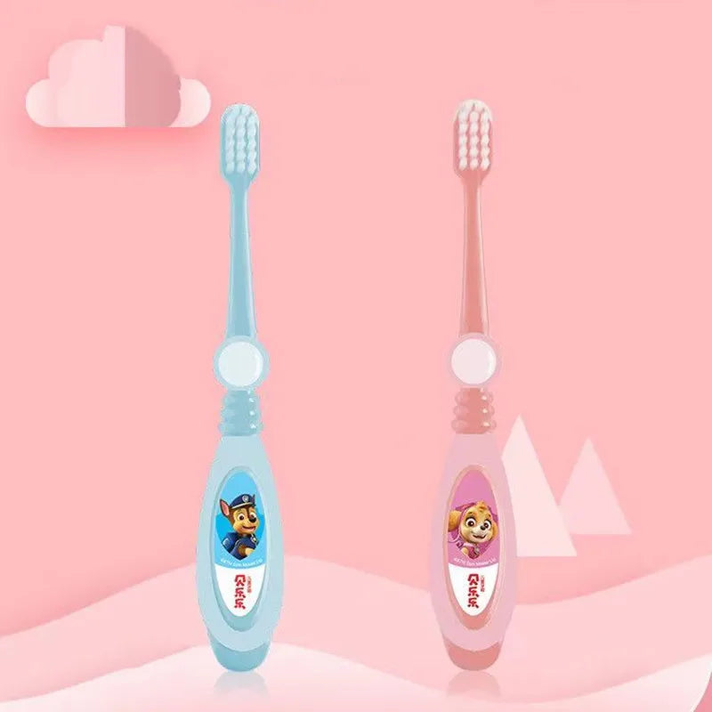 Anime Genuine Paw Patrol Children's Toothbrush Cartoon Chase Skye Anime Figures Gum Cleaning Suitable For Kids Christmars Gifts