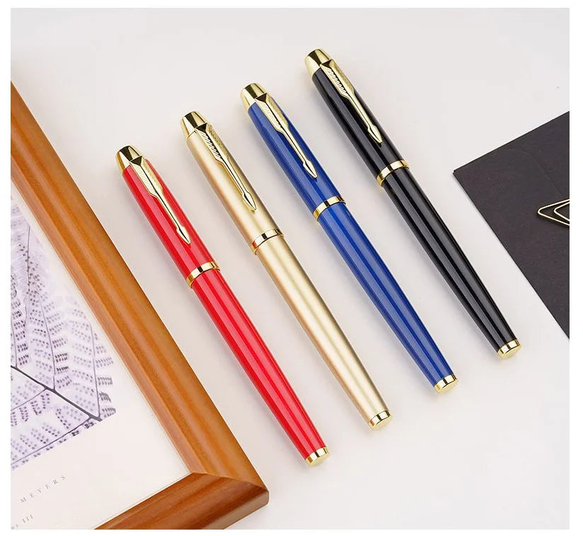 Luxury Metal Gel Pens In Gift Box Custom Logo Office & School Supplies Business Gift Box Packaging Roller Pen stationary