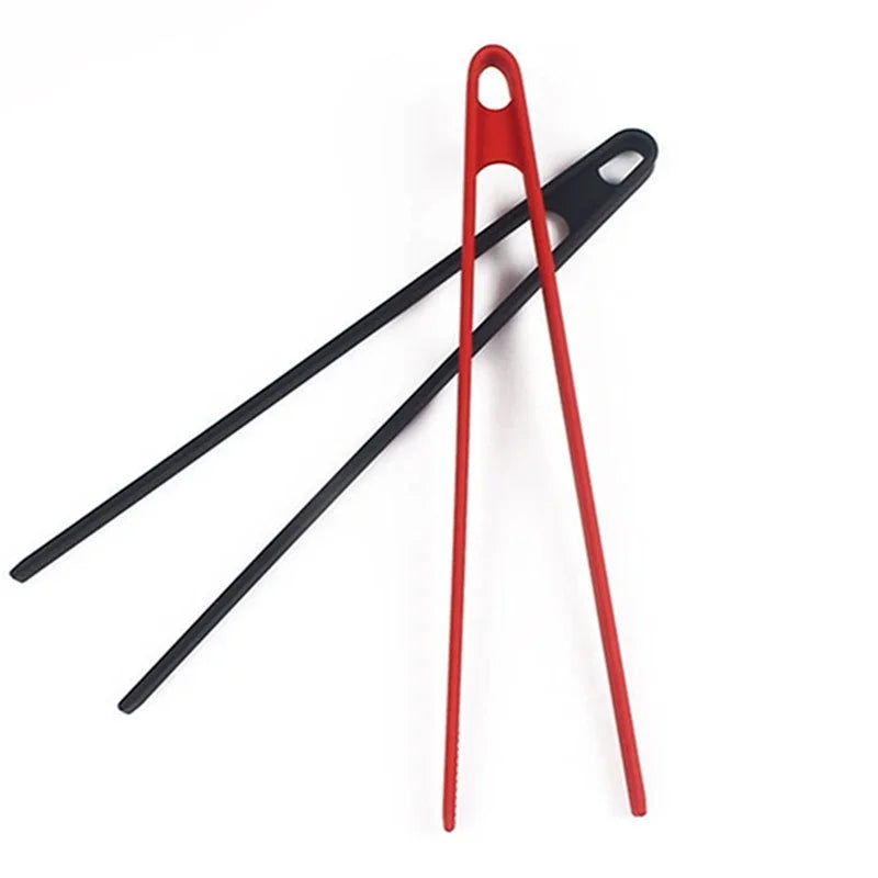 Silicone Food Toast Tongs Trivet Tongs for Kitchen Tongs Non-slip Cooking Clip Clamp BBQ Salad Tools Grill Kitchen Accessories