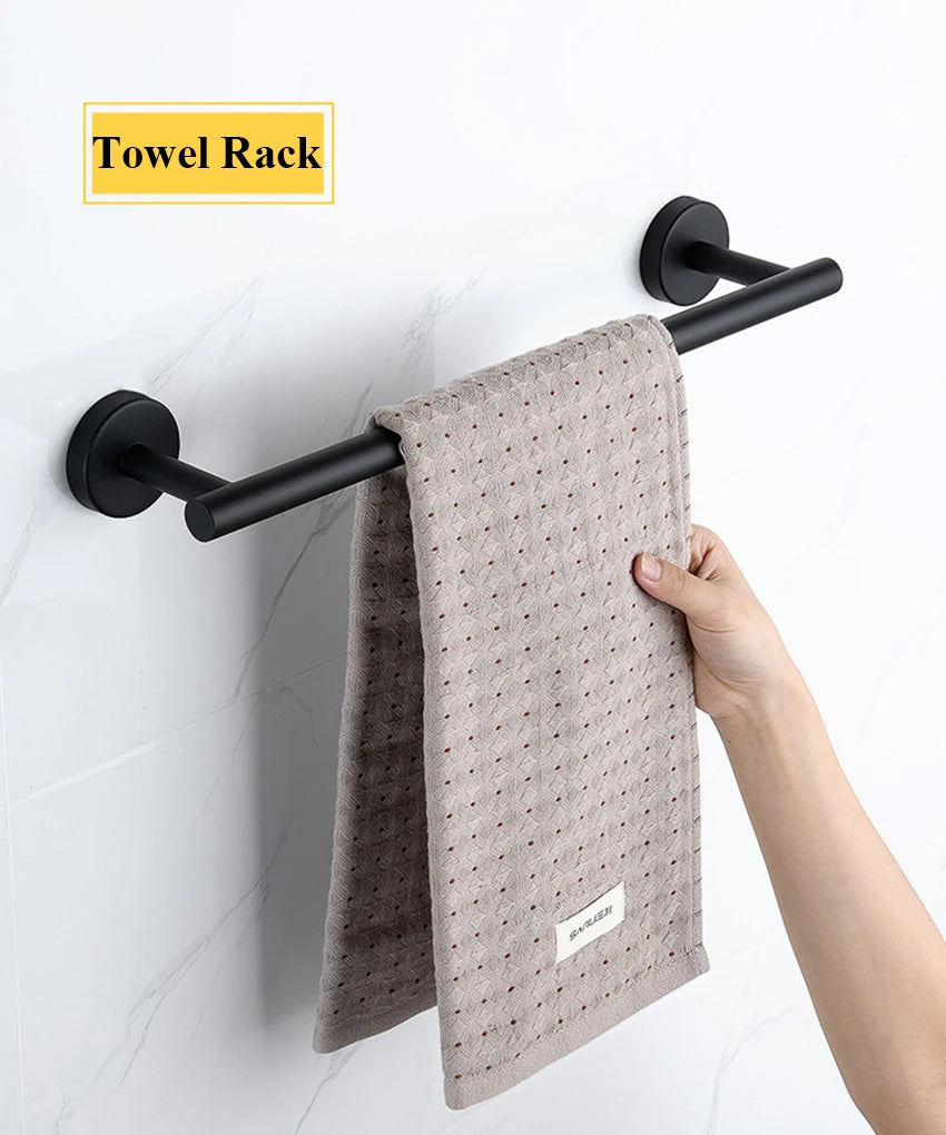 Stainless Steel Toilet Roll Paper Holder Rack Adhesive Hook Hanger Stainless Steel Bathroom Kitchen owel Tissue Dispenser Shelf