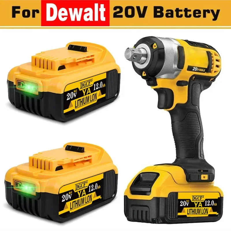 20V 6Ah MAX Lithium Battery Power Tool Replacement for DeWalt DCB184 DCB181 DCB182 DCB200 20V 6A 8A 12A 18V 20V Lithium Battery