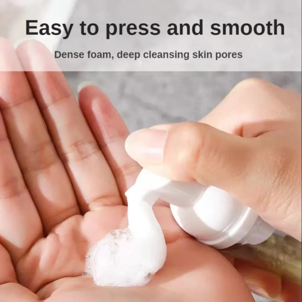 6Pcs 60ml Plastic Foam Pump Bottle Empty Face Eyelashes Cosmetic Bottle Cleaner Soap Dispenser for Cleaning Foam Bottle