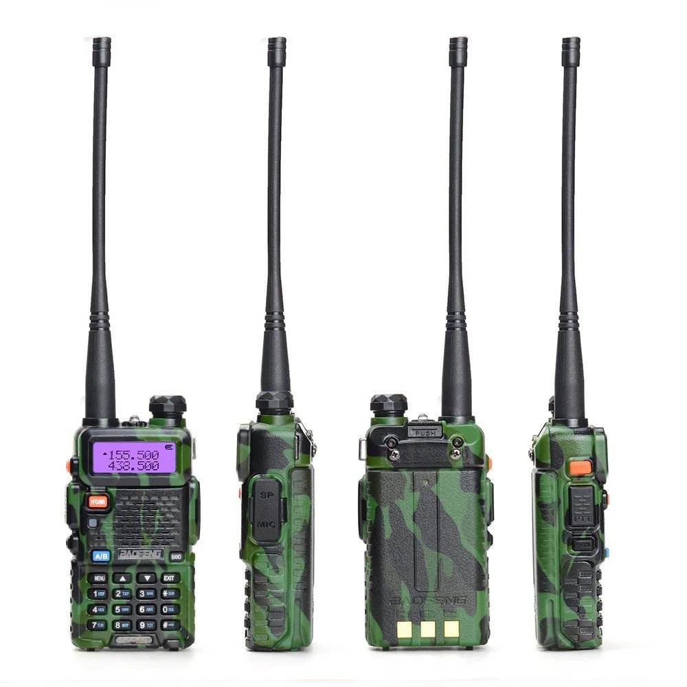 BaoFeng UV 5R Walkie-Talkie Dualband Long Range Two Way Radio For Hunting Portable FM cb Radio Stations Transceiver Wireless Set