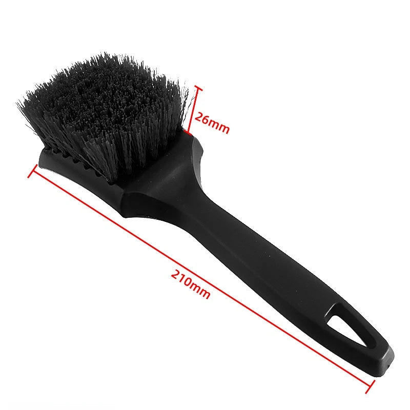 Auto Tire Rim Brush Wheel Hub Cleaning Brushes Car Wheels Detailing Cleaning Accessories Black White Tire Auto Washing Tool