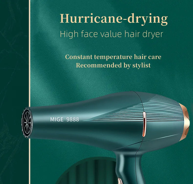 Fashionable High-Speed Hair Dryer  High-Power Quick Drying Hair Care Silent Home Hair Salon Tools Buy 1 Get 6 Free