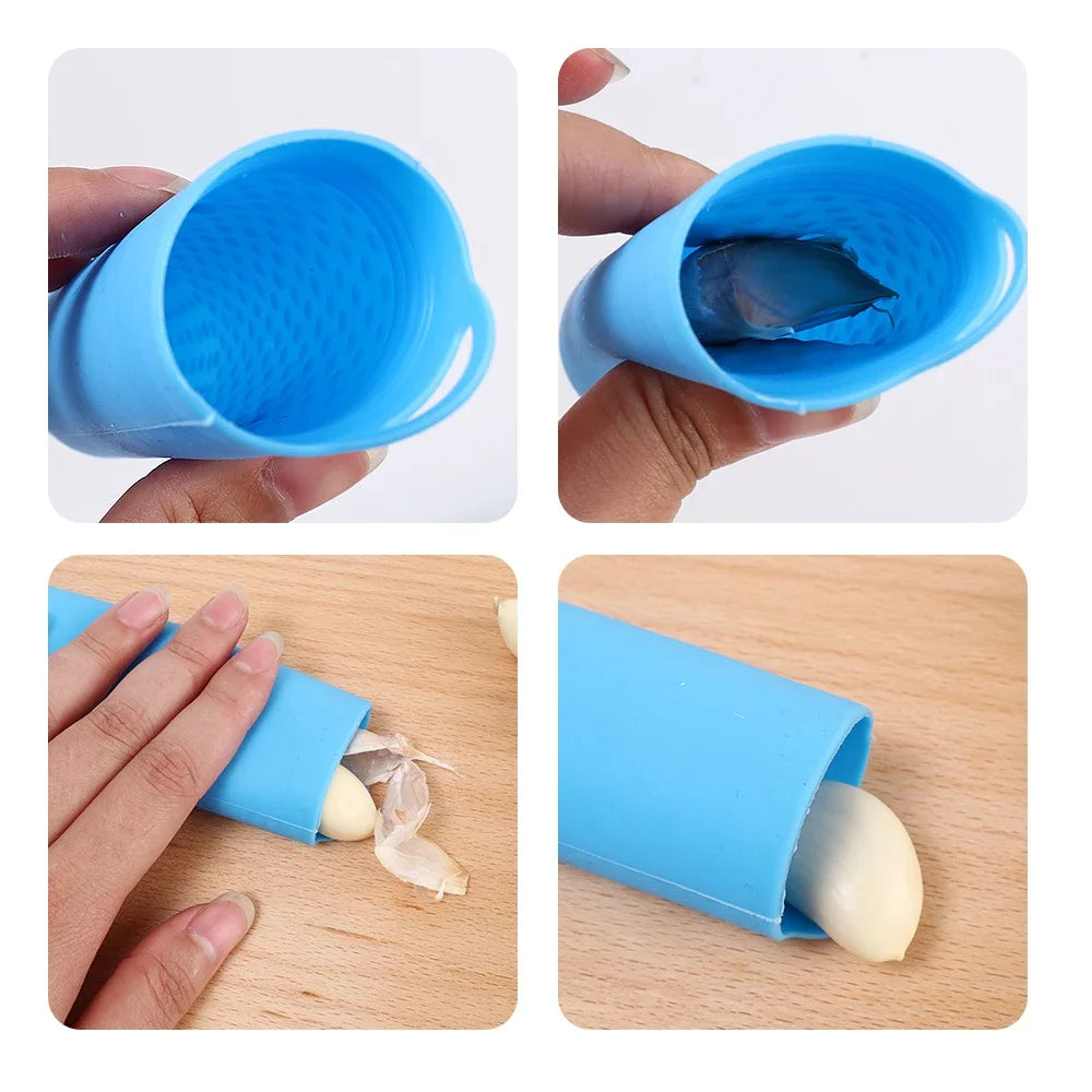 Silicone Garlic Peeler Practical Garlic Roller Stripper Peeling Vegetable Fruit Tools Household Creative Kitchen Gadgets Tools