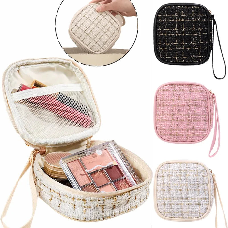 Portable Girl Small Cosmetic Bags Women Makeup Lipsticks Save Pouch Light Luxury Mini Fragrance Storage Bag Anti-water Anti-dirt