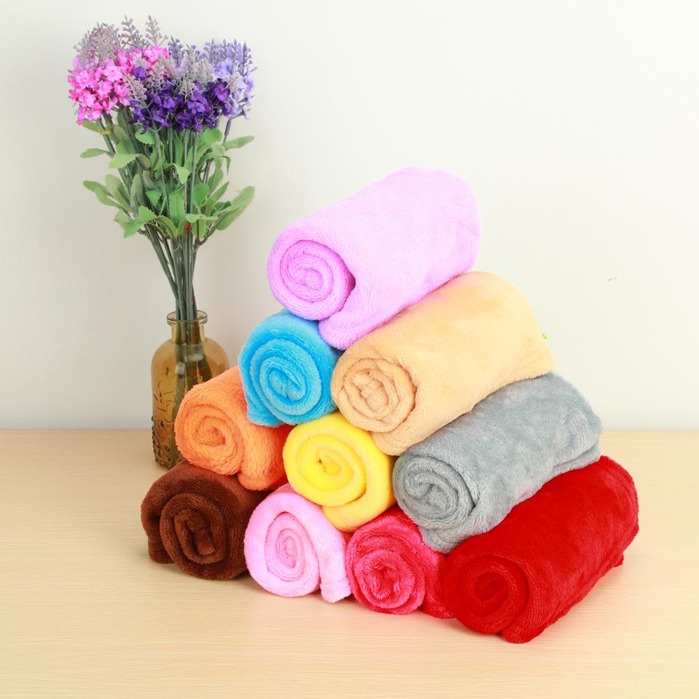 Fluffy Winter Coral Fleece Blankets Plain Bedspreads Thick Warm Soft Throw Blankets Universal Solid-color Sofa Cover Bed Cover