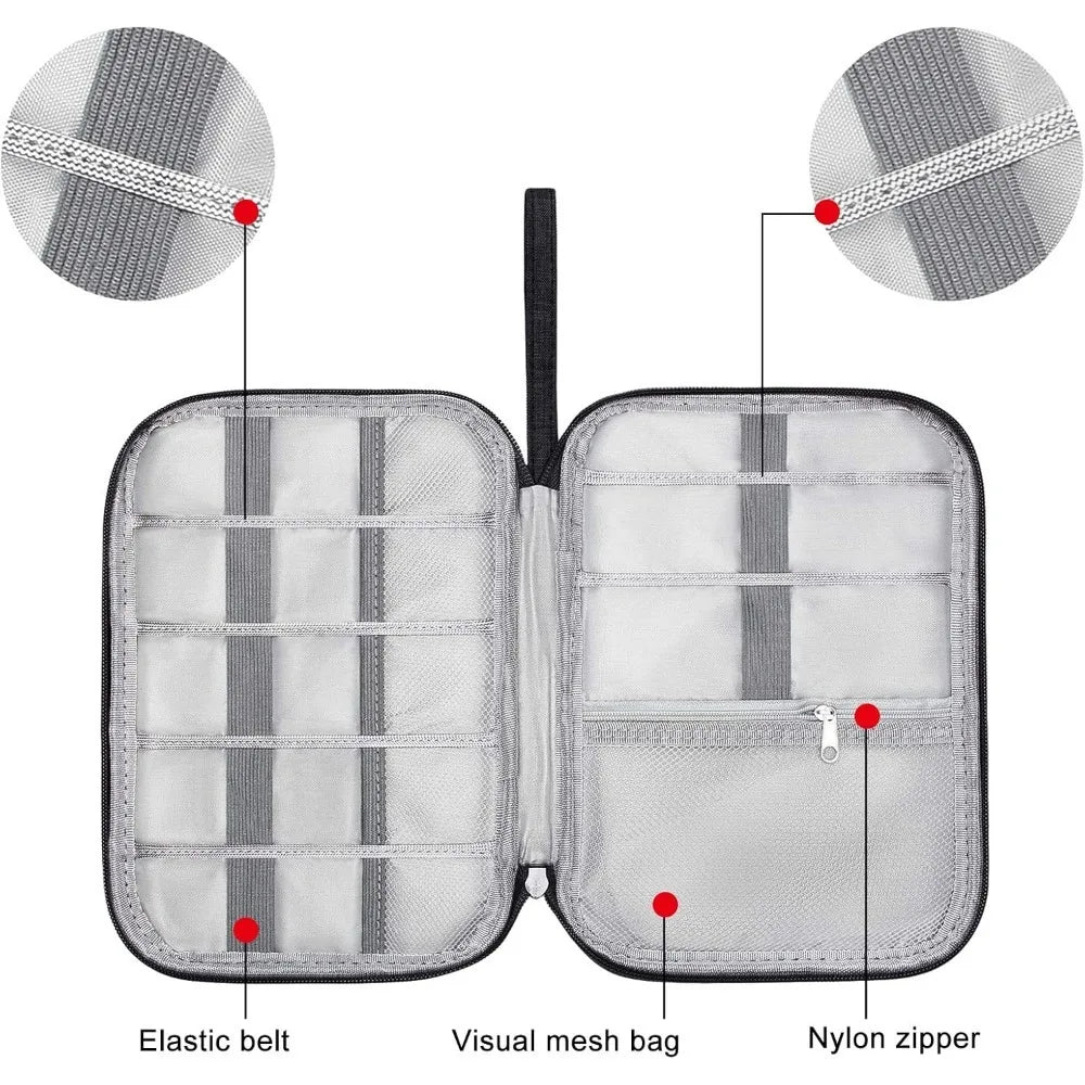 Travel Electronics Organizer Bag Portable Cable Storage Holder Electronic Accessor Case Rangement Organisation Travel Makeup Bag