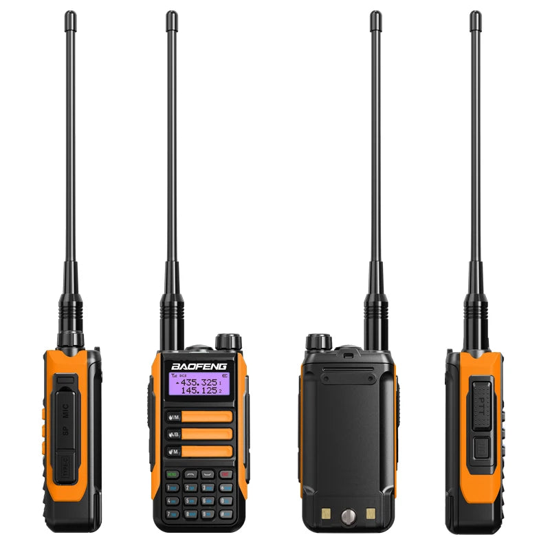 Baofeng Walkie Talkie UV-16 Long Range Powerful 10W Handheld HF Transceiver Dual Band VHF UHF 2 Way Ham Radio waterproof