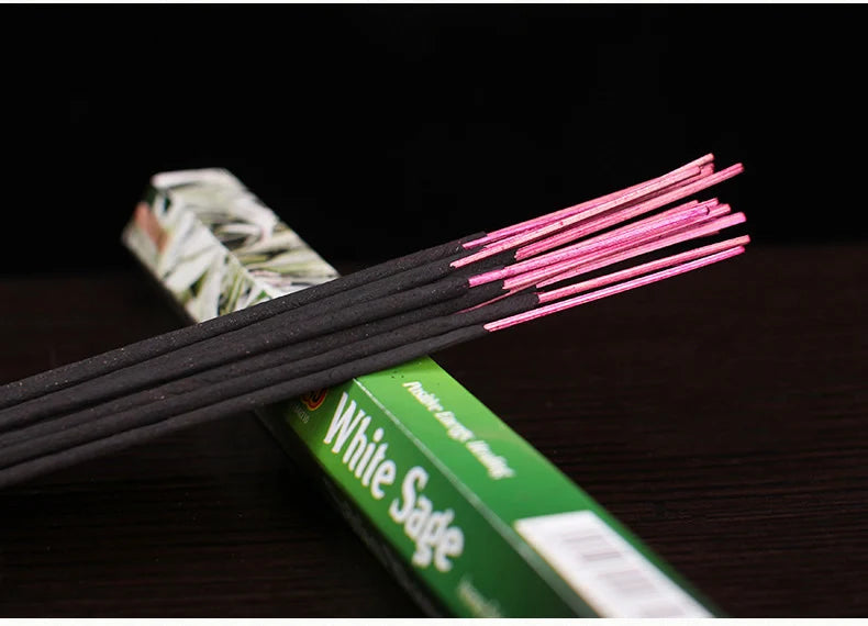 Y 20 Sticks/box Indian Incense White Sage Lavender Aromatherapy PALO SANTO Line Cense Home Bedroom Toilet Tibetan Home Fragrance