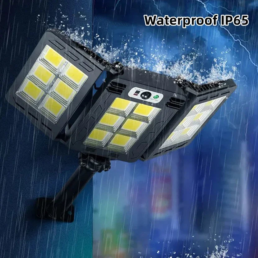 800 LED Super Bright Outdoor Solar Street Lamp Motion Sensor Waterproof Solar Power Lights Yard Country House Garden Wall Light