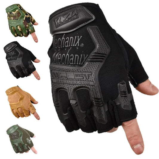 Tactical  Gloves Half Finger Paintball Airsoft Shot Combat Anti-Skid Men Bicycle Full Finger Gloves Protective Gear