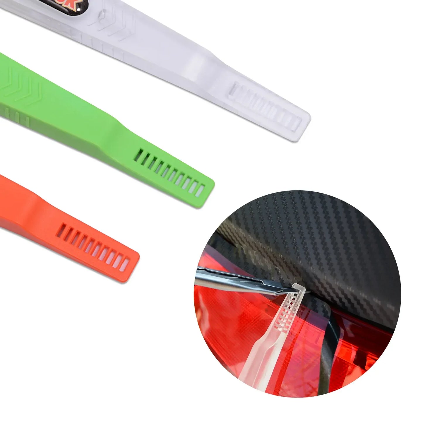 3 Pcs Car Wrap Stick Magnet Micro Squeegee Car Vinyl Wrap Soft Magnet Plastic Scraper Wrap Stick Window Decal Auto Accessories