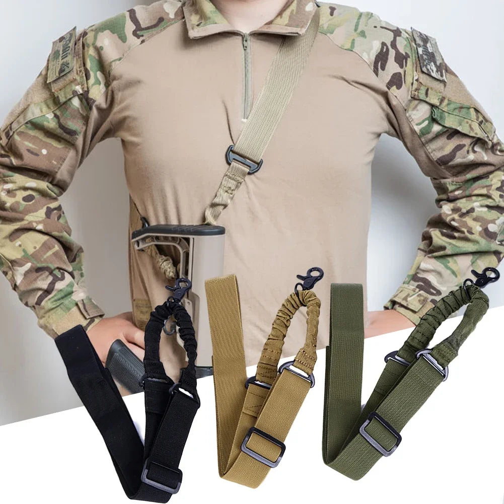 Tactical 1/2/3 Point Sling Shoulder Strap Outdoor Rifle Sling Shoulder Strap Metal Buckle Belt Hunting Accessories Tactical Gear