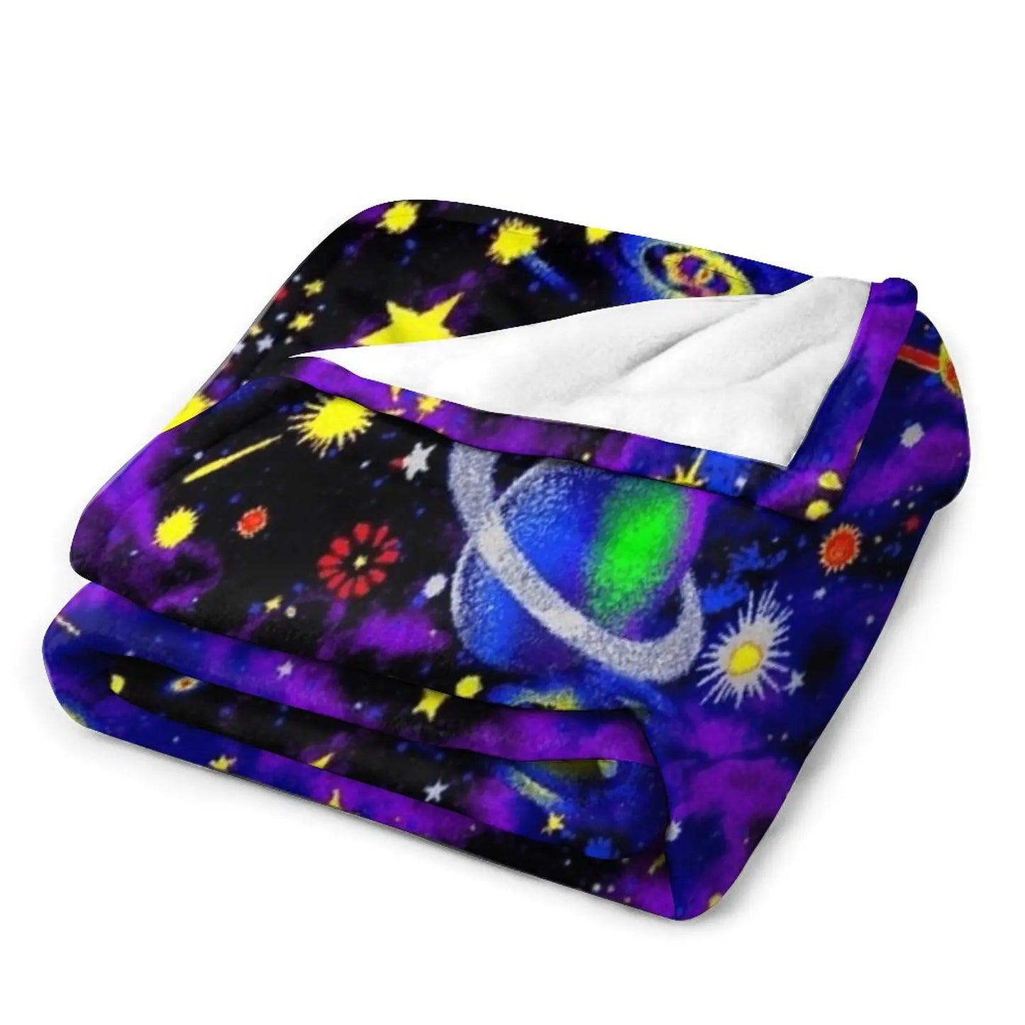 Glow in the Dark Throw Blanket Nap Bed linens Heavy Blankets