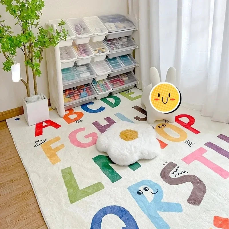 Carpet for Living Room Cartoon Large Area Children's Bedroom Cloakroom Plush Mat Home Decoration IG Coffee Tables Rug ковер 러그